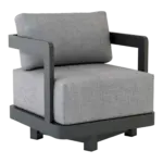 Anderson Teak - Granada Deep Seating Aluminum Swivel Armchair - Image 2