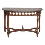Anderson Teak - Neoclassical Demilune Console