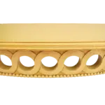Anderson Teak - Neoclassical Demilune Console w/ Crackle Finish Table Top - Image 3