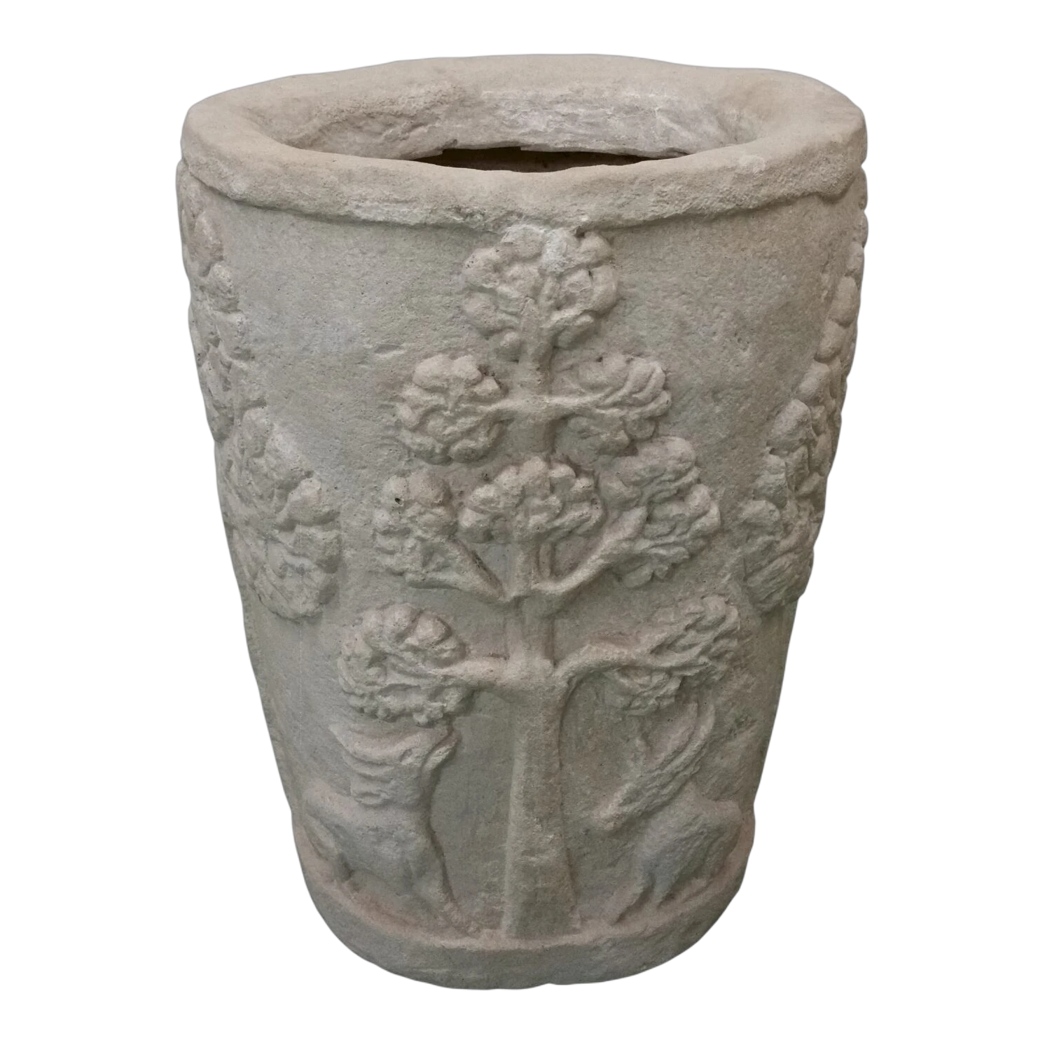 PL-R1620.1 Anderson Teak - Amazon Round Planter - Image 1