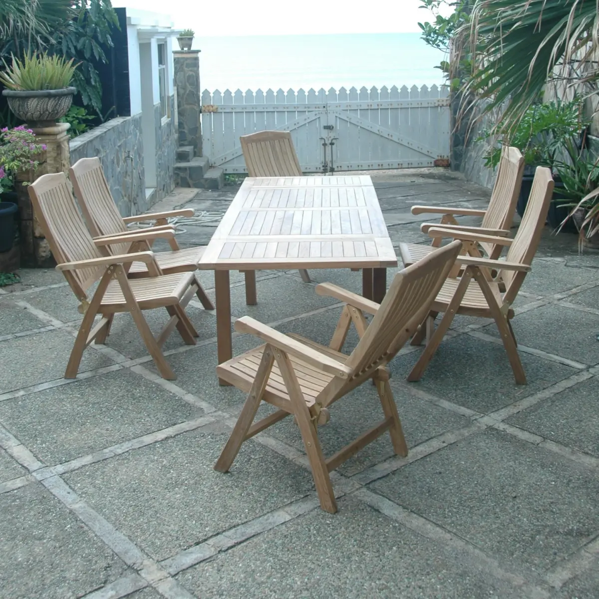 Anderson Teak - Bahama Katana 7-Pieces Dining Set - Image 5