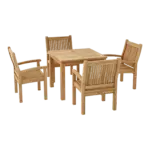 Anderson Teak - Bahama Sahara 5-Pieces Bistro Table - Image 2
