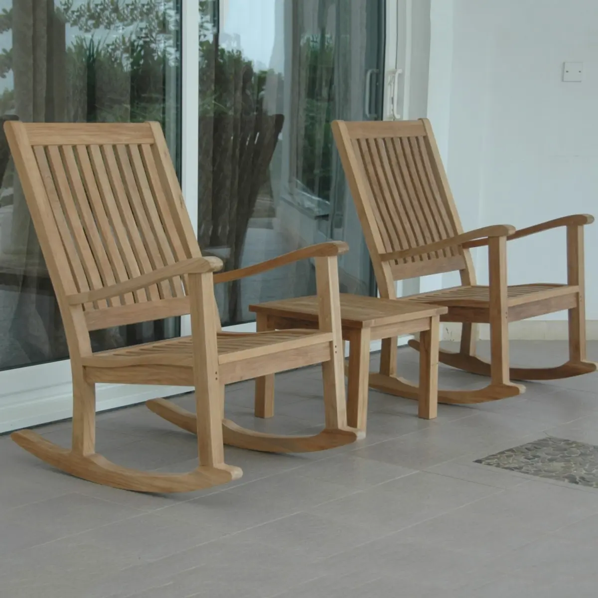 Anderson Teak - Del-Amo Bahama 3-Pieces Set with Square Side Table - Image 3