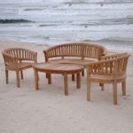 Anderson Teak - Curve 4-Pieces Conversation Set - Image 4