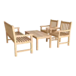 Anderson Teak - Classic 3-Seater 4-Pieces Conversation Set - Image 4