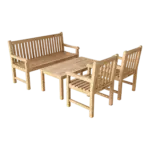 Anderson Teak - Classic 3-Seater 4-Pieces Conversation Set - Image 3