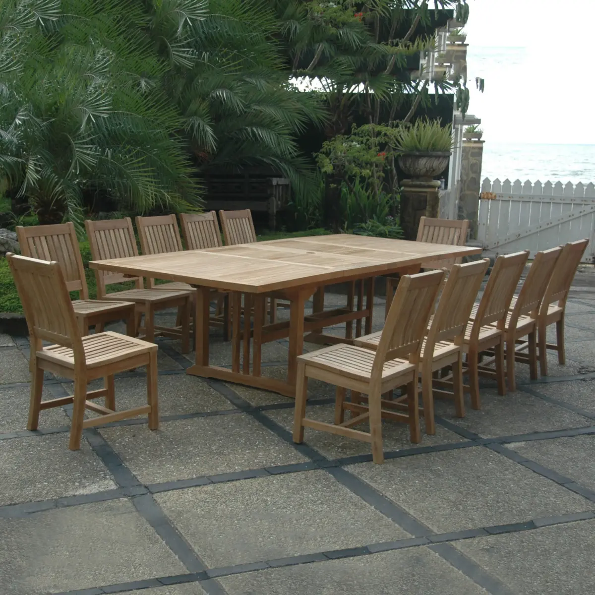 Anderson Teak - Sahara Rialto 13-Pieces Rectangular Dining Set - Image 3