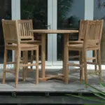 Anderson Teak - Bahama Avalon 5-Pieces Round Bar Set - Image 2