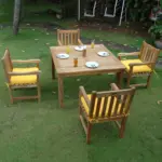 Anderson Teak - Windsor Classic Armchair 5-Pieces Dining Table Set