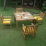 Anderson Teak - Windsor Classic Armchair 5-Pieces Dining Table Set - Image 2
