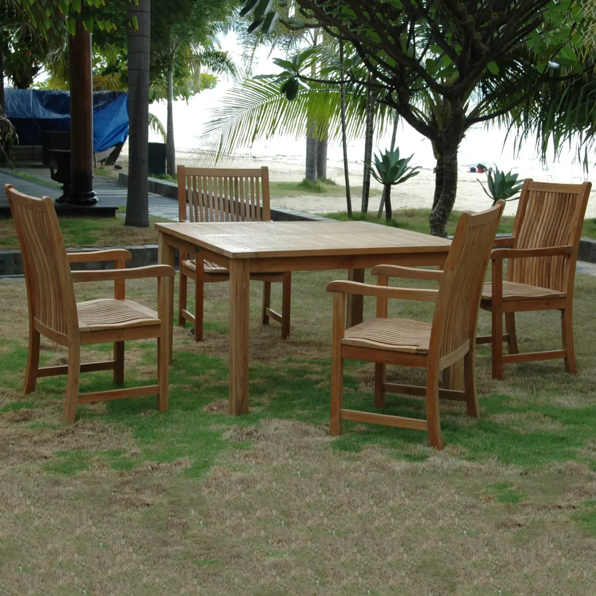 Anderson Teak - Windsor Chicago 5-Pieces Dining Table Set - Image 3