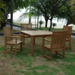 Anderson Teak - Windsor Chicago 5-Pieces Dining Table Set - Image 4