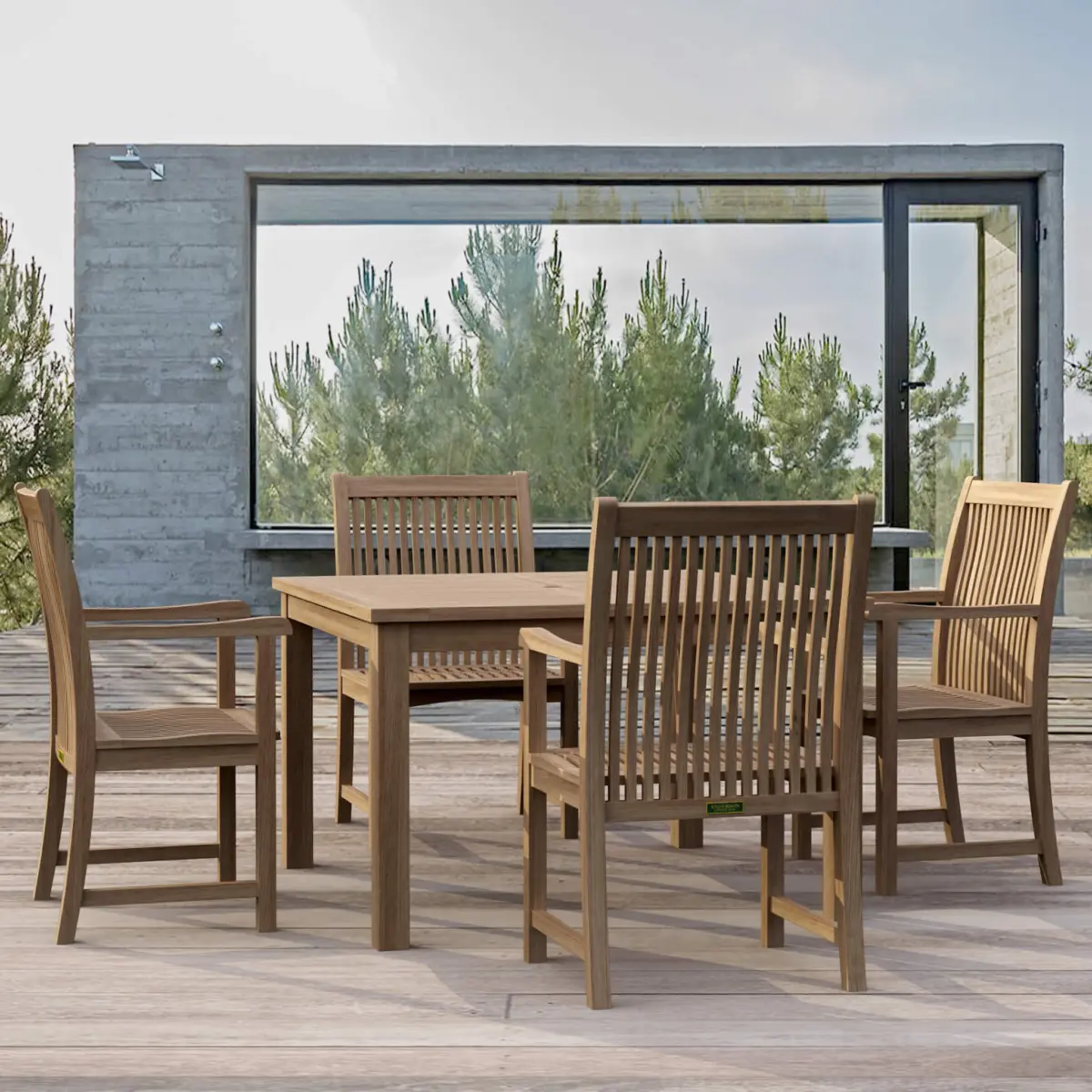 Anderson Teak - Windsor Chicago 5-Pieces Dining Table Set - Image 1