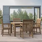 Anderson Teak - Windsor Chicago 5-Pieces Dining Table Set