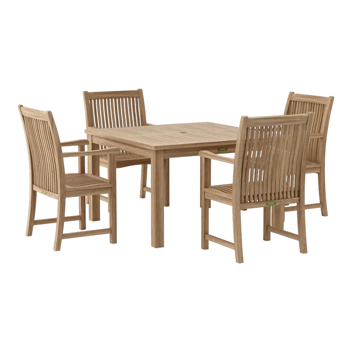 Anderson Teak - Windsor Chicago 5-Pieces Dining Table Set - Image 2