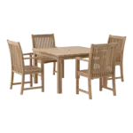 Anderson Teak - Windsor Chicago 5-Pieces Dining Table Set - Image 2
