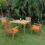 Anderson Teak - Windsor Brianna 5-Pieces Dining Table Set - Image 5