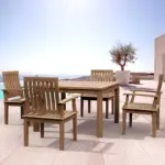 Anderson Teak - Windsor Brianna 5-Pieces Dining Table Set - Image 2