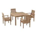 Anderson Teak - Windsor Brianna 5-Pieces Dining Table Set - Image 3