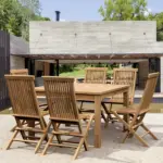 Anderson Teak - Windsor Classic Chair 7-Pieces Folding Dining Set