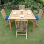 Anderson Teak - Windsor Comfort Chair 7-Pieces Folding Dining Set - Image 2