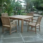 Anderson Teak - Windsor Rialto Armchair 5-Pieces Dining Set