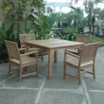 Anderson Teak - Windsor Rialto Armchair 5-Pieces Dining Set - Image 2