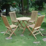 Anderson Teak - Windsor Classic 5-pieces bistro set - Image 3