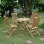 Anderson Teak - Windsor Classic 5-pieces bistro set - Image 4
