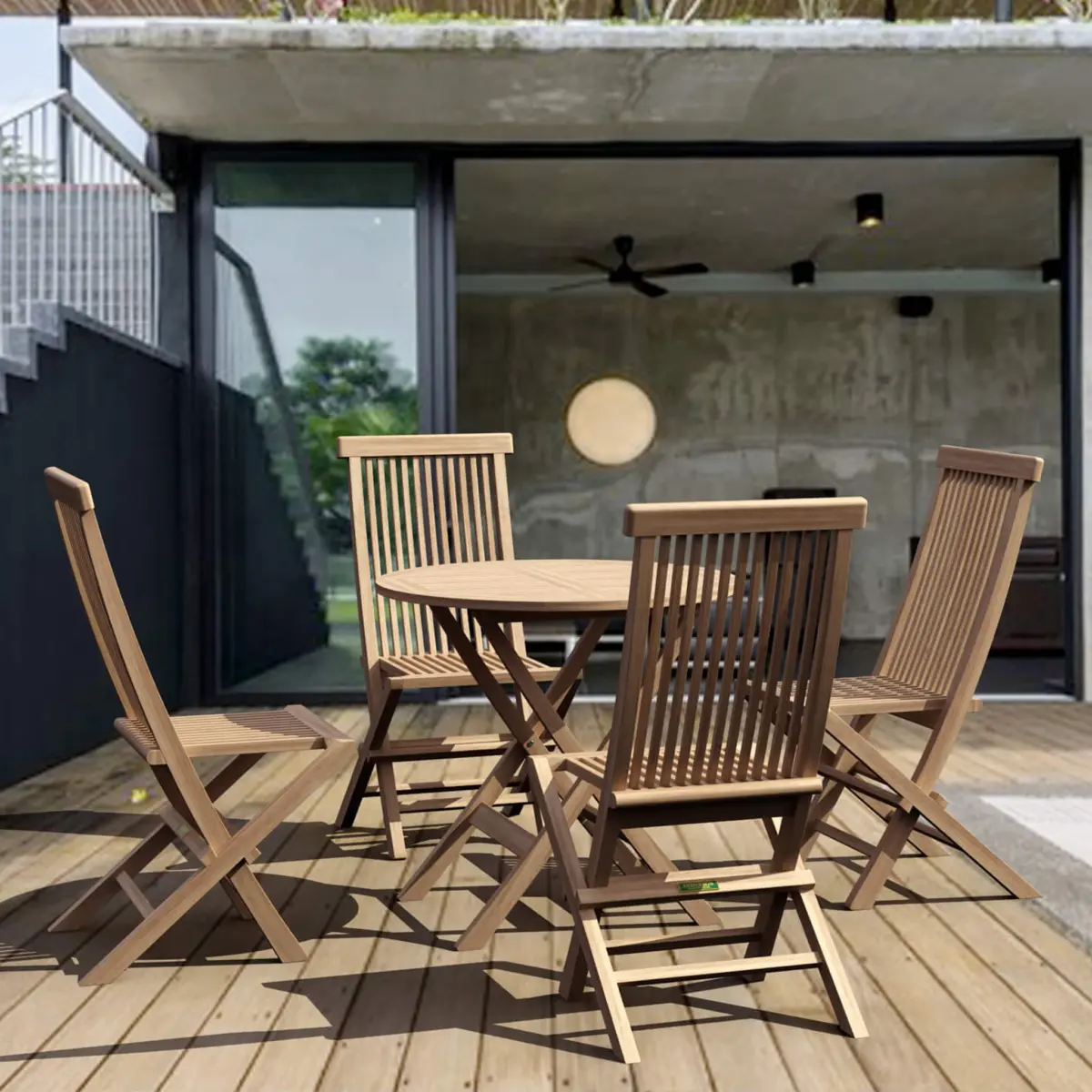 Anderson Teak - Windsor Classic 5-pieces bistro set - Image 1