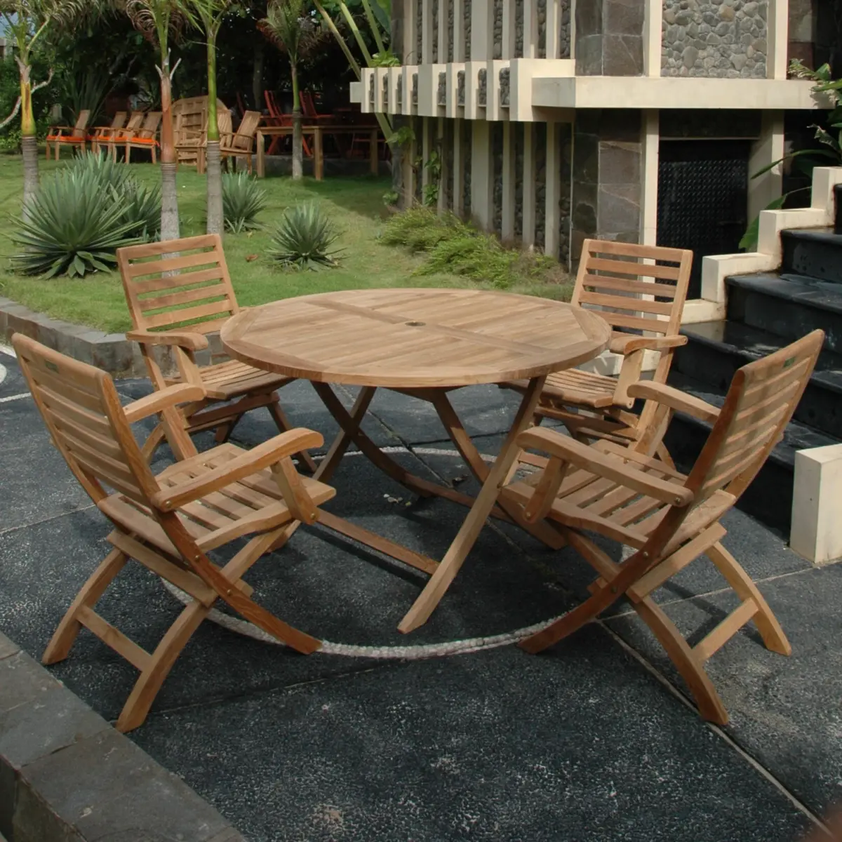 Andrew Bahama 5-Pieces Folding Dining Set - Image 4