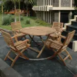 Andrew Bahama 5-Pieces Folding Dining Set - Image 4