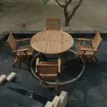 Andrew Bahama 5-Pieces Folding Dining Set - Image 3