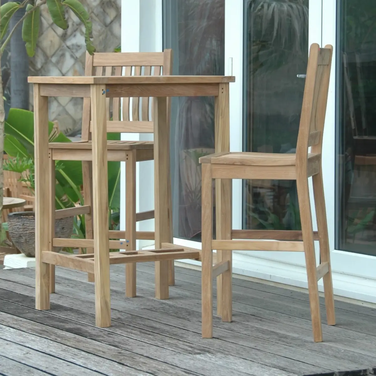 Anderson Teak - Bahama Avalon 3-Pieces Square Bar Set - Image 5