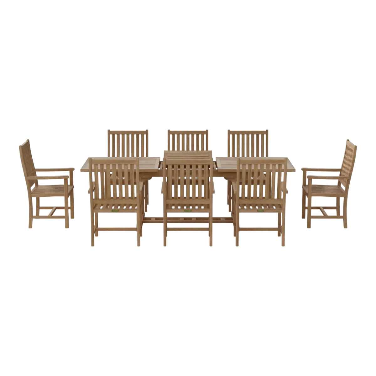 Anderson Teak - Bahama Wilshire Armchair 9-Pieces Extension Dining Set - Image 2