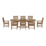 Anderson Teak - Bahama Wilshire Armchair 9-Pieces Extension Dining Set - Image 2