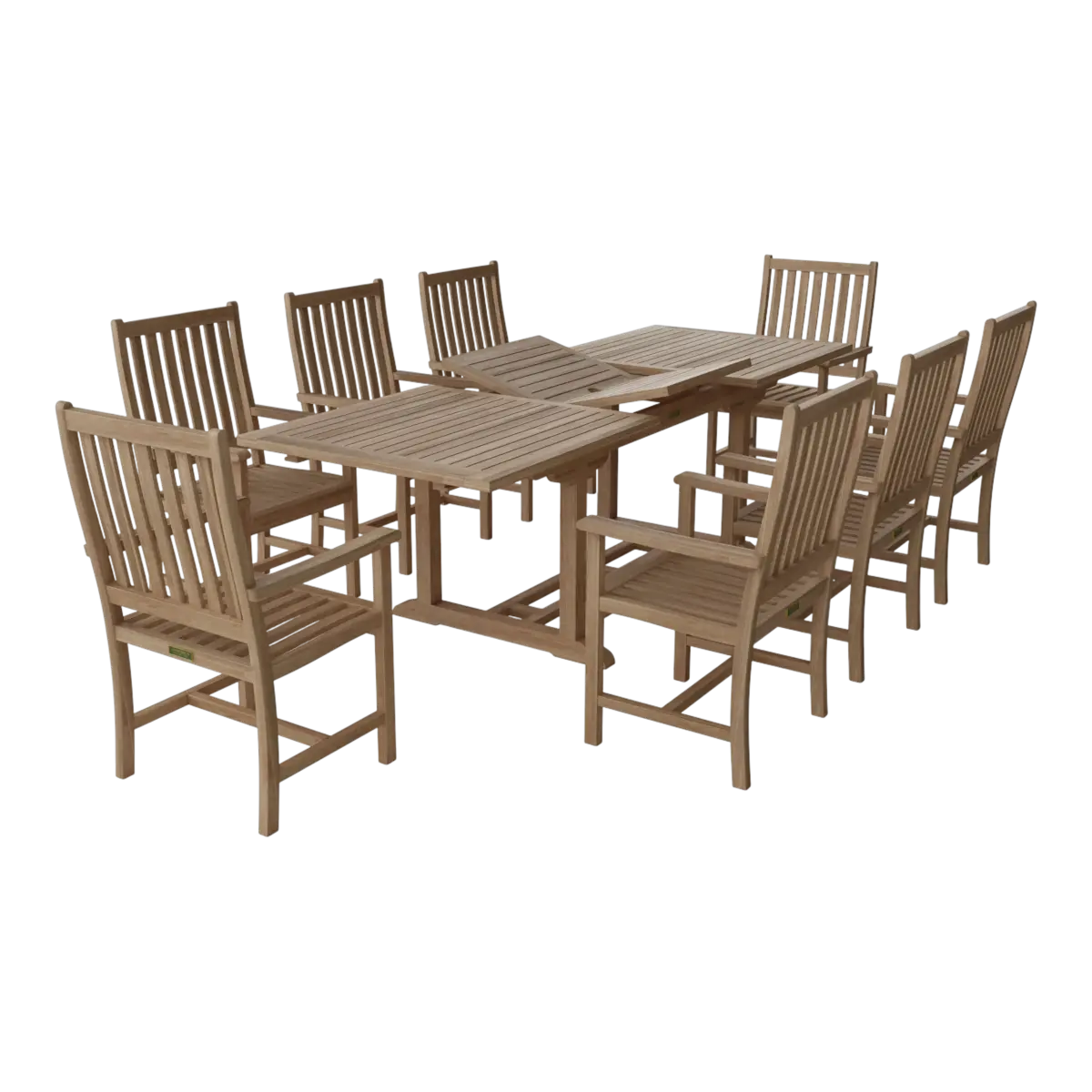 Anderson Teak - Bahama Wilshire Armchair 9-Pieces Extension Dining Set - Image 1