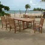 Anderson Teak - Bahama Wilshire Armchair 7-Pieces Extension Dining Set - Image 4