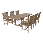 Anderson Teak - Bahama Wilshire Armchair 7-Pieces Extension Dining Set - Image 2