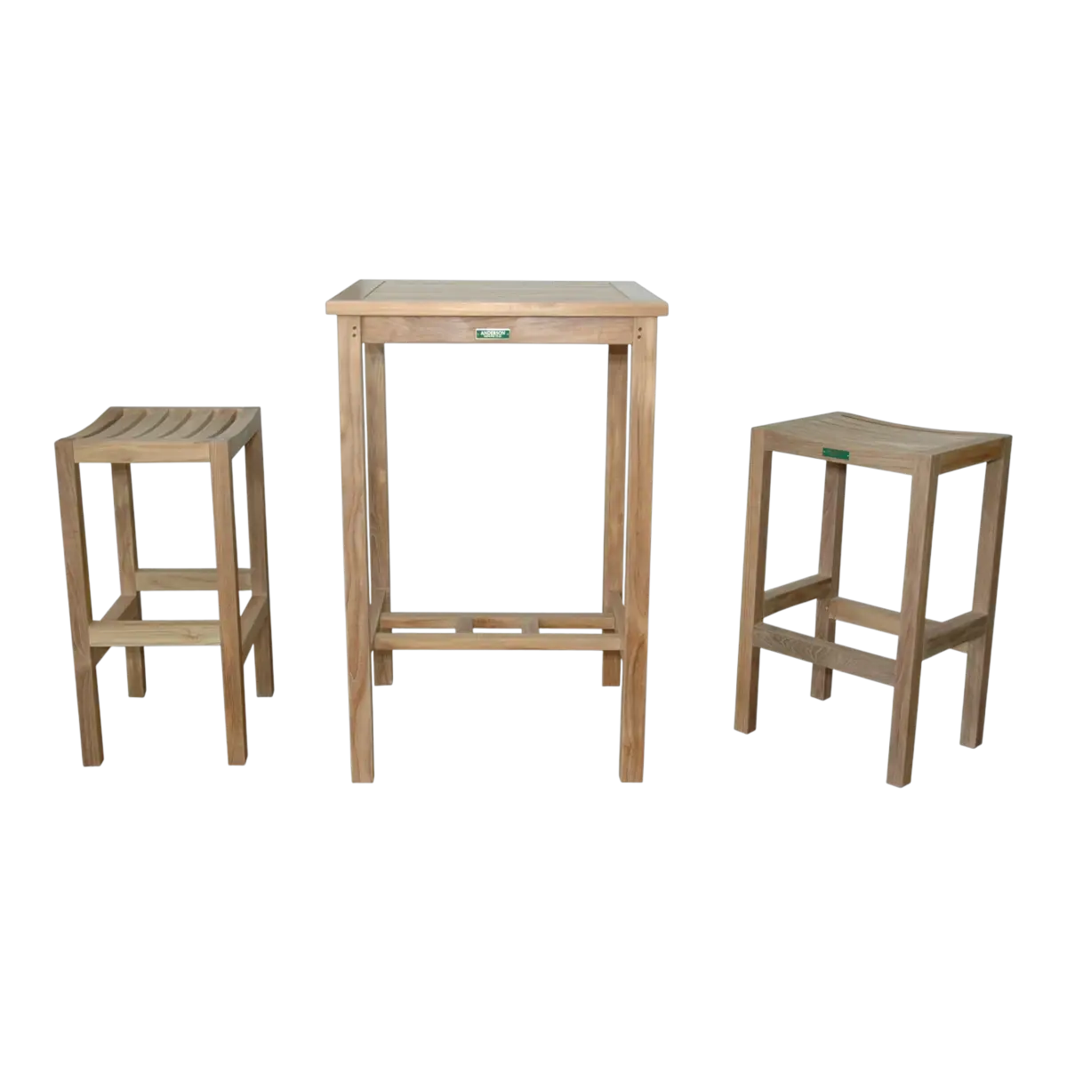 Anderson Teak - Bahama Montego 3-Pieces Square Bar Set - Image 4