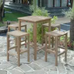 Anderson Teak - Bahama Montego 5-Pieces Square Bar Set