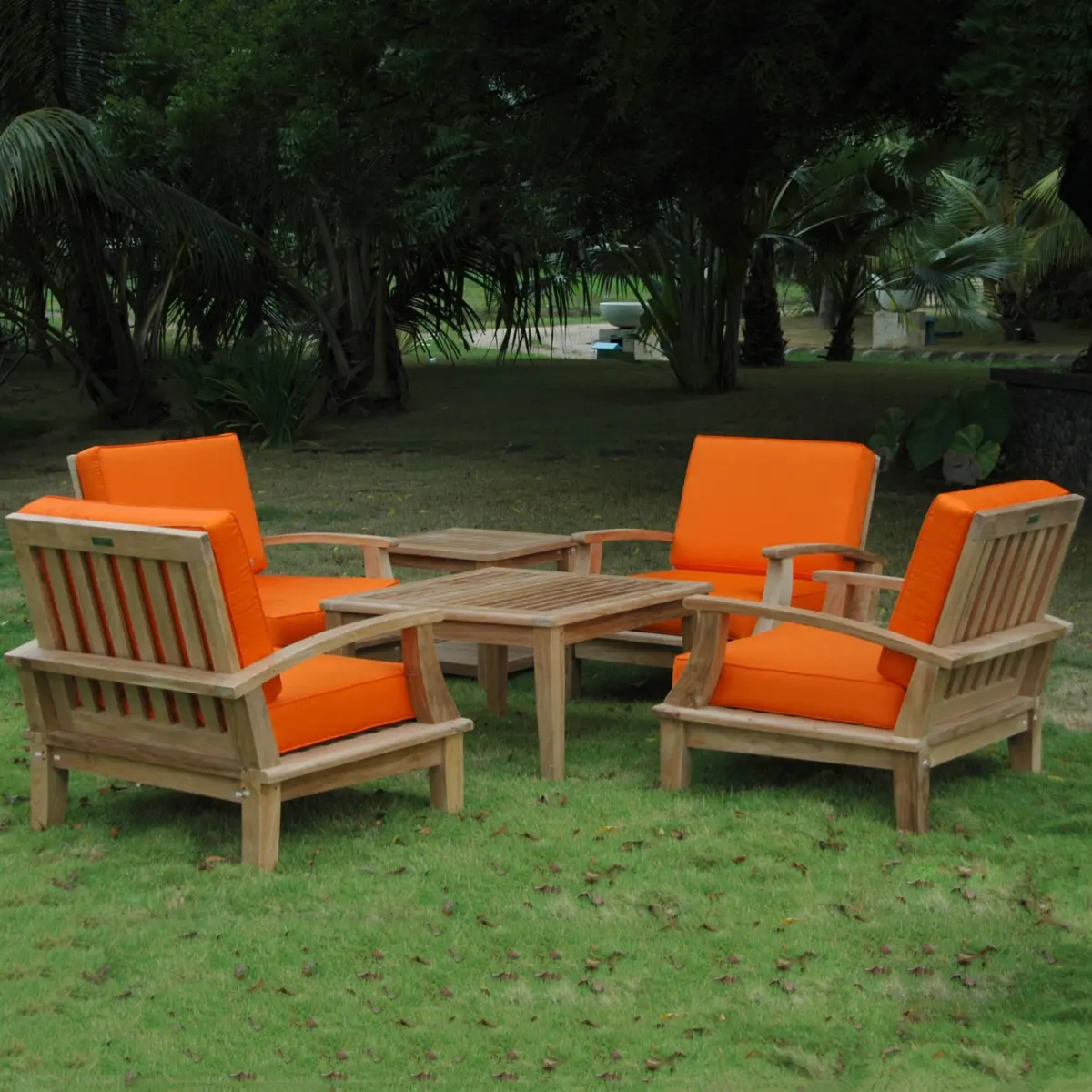 Anderson Teak - Brianna Bahama 6-Pieces Deep Seating Armchair Set - Image 2