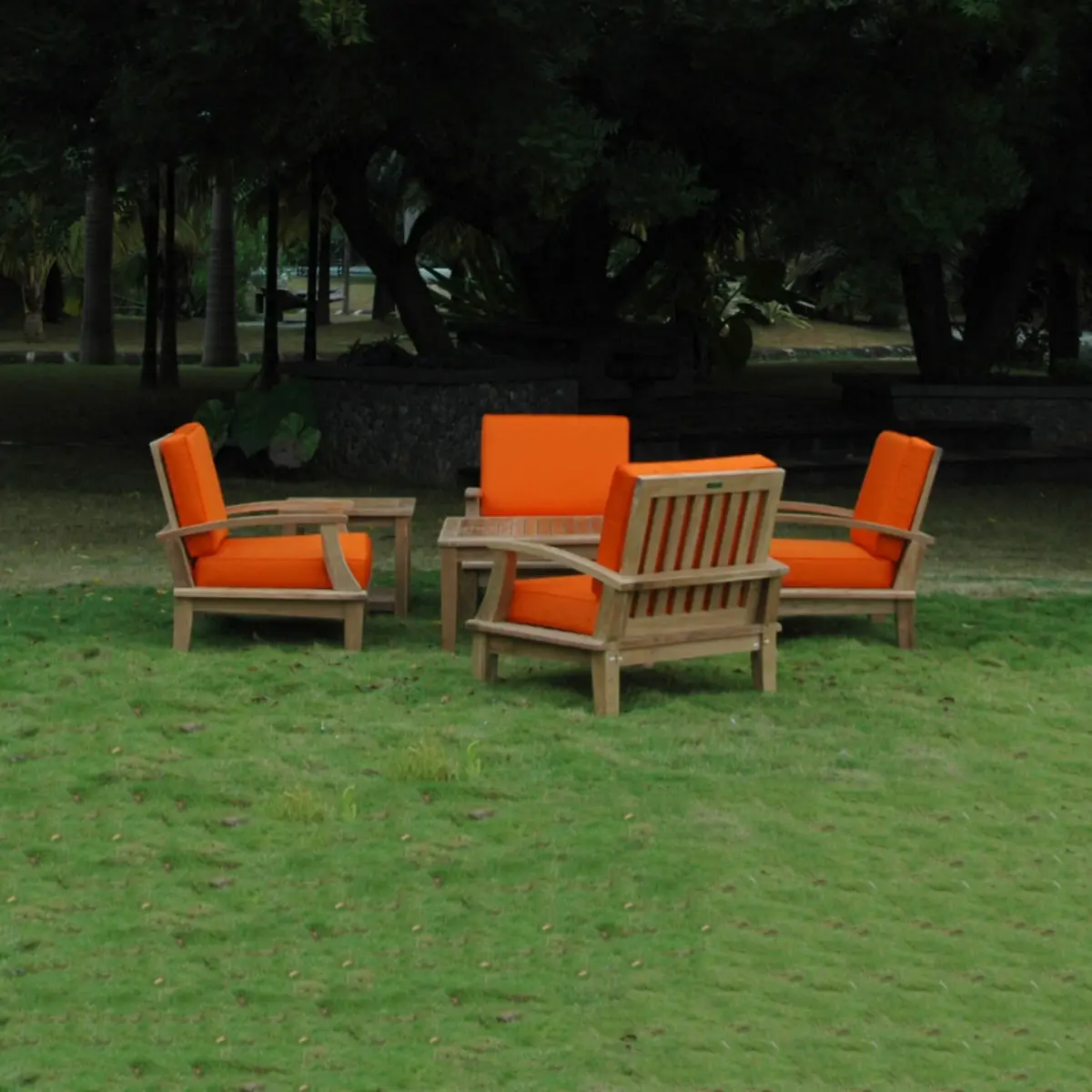 Anderson Teak - Brianna Bahama 6-Pieces Deep Seating Armchair Set - Image 3
