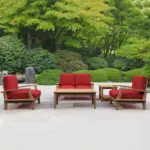 Anderson Teak - Brianna Bahama 5-Pieces Deep Seating Loveseat Set