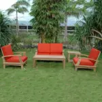 Anderson Teak - Brianna Bahama 5-Pieces Deep Seating Loveseat Set - Image 2