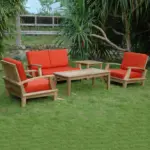 Anderson Teak - Brianna Bahama 5-Pieces Deep Seating Loveseat Set - Image 3