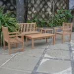 Anderson Teak - Classic 2-Seater 5-Pieces Conversation Set - Image 5