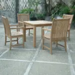 Anderson Teak - Bahama Chicago 5-pieces Bistro Set - Image 2