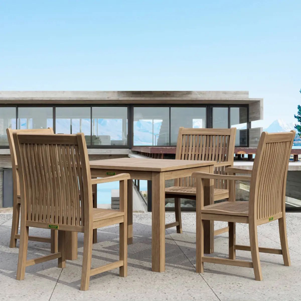 Anderson Teak - Bahama Chicago 5-pieces Bistro Set - Image 3