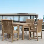 Anderson Teak - Bahama Chicago 5-pieces Bistro Set - Image 3